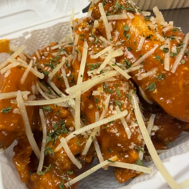 Buffalo Garlic Parm.
